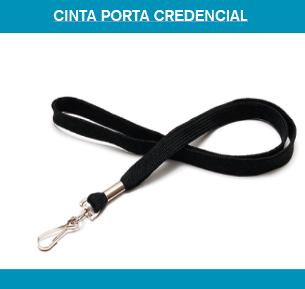 Tarjetas de Identificacion con cinta negra