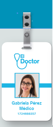 Tarjetas de Identificación con clip largarto